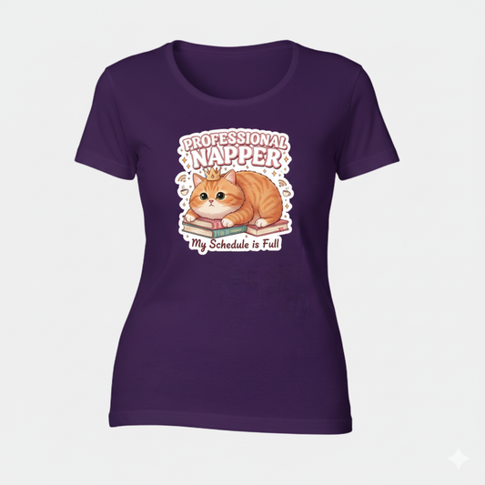 “Professional Napper” Cat Tee – Women's Classic T-Shirt