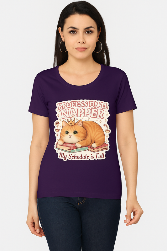 “Professional Napper” Cat Tee – Women's Classic T-Shirt
