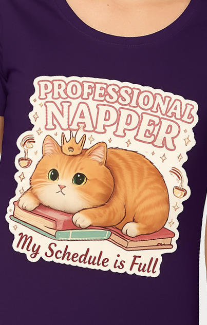 “Professional Napper” Cat Tee – Women's Classic T-Shirt